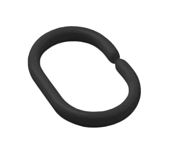 Кольца д/штор "Delphinium" пластик, черные матовые 12шт в блистере 104212 *1/144 Кольца д/штор "Delphinium" пластик, черные матовые 12шт в блистере 104212 *1/144