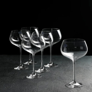 Набор бокалов стекло  "BOHEMIA" "Меган" 300мл 6шт д/вина 40856/300 "KRYSTALEX" *1/4