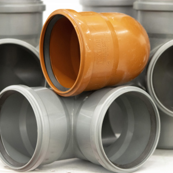 Отвод Ø 110 мм 90° с левым выходом Ø 50 мм *1/14