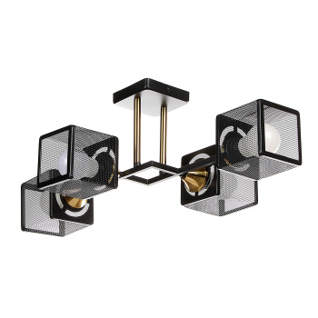 Люстра N6400/4 BK+COP 4*40W E27 220V (l-555; w-345; h-195) VERNER LIGHTING *1 Люстра N6400/4 BK+COP 4*40W E27 220V (l-555; w-345; h-195) VERNER LIGHTING *1