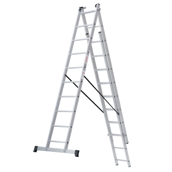 Лестница многофункциональная складная алюм. 3х10ступ.,общ.дл.6,31м,max н.150кгNV1230 1230310 "НВ" *1