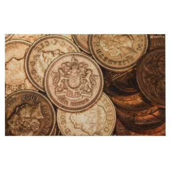 яяяяКоврик 50*80 см влаговпитывающий "Samba" "Монеты" "VORTEX" (арт.22411) *1/10