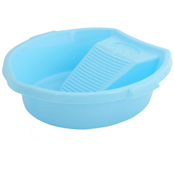 Таз пластмассовый АЛЬТЕРНАТИВА "Хозяюшка" для стирки (со стиральной доской) 10,0л