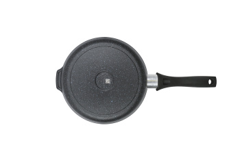 Сковорода алюмин. антипригарная "Kukmara" "Granit" black d16см сггч160а *1/10