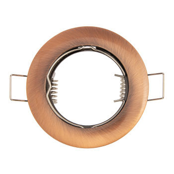 Светильник встраиваемый MR16 DL100 GU5.3 Ecola литой Черненая Медь 24x75 FR1601EFF *10/100