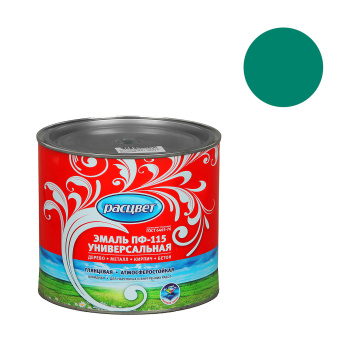 Эмаль алкидная 1.9 кг ПФ-115 Расцвет, бирюзовая