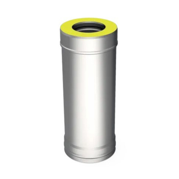 Труба-термо 0,5м, 150х220, AISI 430/430, 0,8мм/0,5мм, (К)(GS)  *1/2