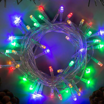 Гирлянда «Нить» Luazon Lighting, 5 м, 8 режимов, мульти, 50 LED, IP20, 220 В