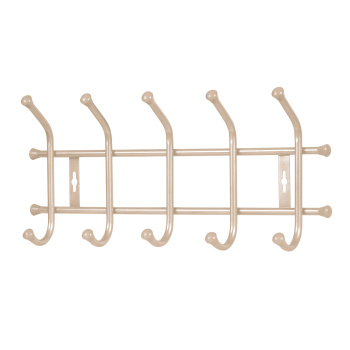яяяВешалка настенная шир.470мм 5крючков Беж.-метал. ВНТ5/БЖ ("Ника") *1/5