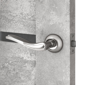 Дверное полотно остекленное BROZEX-WOOD Comfort-2, 2000х700х36 мм, серый бетон 3D