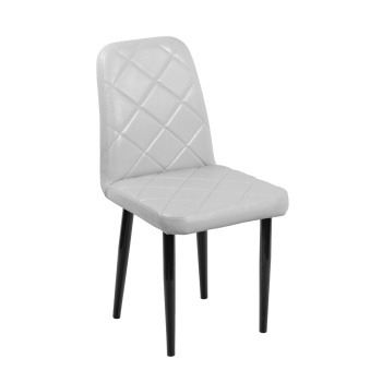 Стул СТОЛБУРГ Арион, 45х92х57 см, велюр сильвер, серый