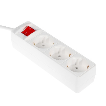 Удлинитель бытовой Союз 481S-7303, 3 розетки, 3 м, ПВС 3х0.75 мм², 2200 Вт, заземление, выключатель Удлинитель бытовой Союз 481S-7303, 3 розетки, 3 м, ПВС 3х0.75 мм², 2200 Вт, заземление, выключатель